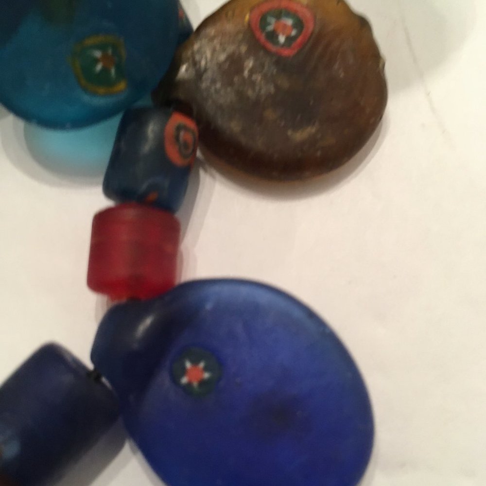 Handmade Millefiori Art Glass Necklace - Picture 7 of 14